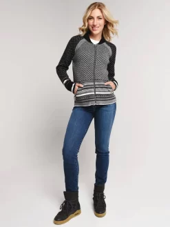 Obermeyer Women's Belletex Full-Zip Sweater 11 Obermeyer Women's Belletex Full-Zip Sweater -Obermeyer Sales Store 16036 blackalt3