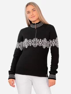 Obermeyer Women's Rebecca 1/2 Zip Sweater -Obermeyer Sales Store 16054xBLACKxPrimary 76453163