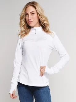 Obermeyer Women's Ballet 1/4 Zip Baselayer -Obermeyer Sales Store 19020 white 69afa1ea c2b9 48f9 a3bc 10a9f5429aa3