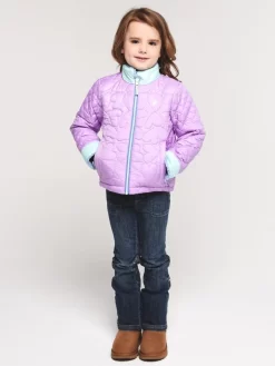 Obermeyer Girls' Jitterbug Reversible Jacket -Obermeyer Sales Store 54009 violettaalt3