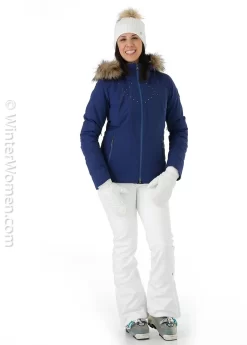 Obermeyer Women's Evanna Sc Down Jacket -Obermeyer Sales Store fw2021 obermeyer womensevannascdownjacket navy modelf