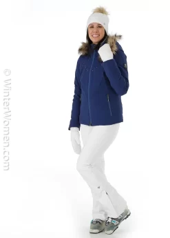 Obermeyer Women's Evanna Sc Down Jacket -Obermeyer Sales Store fw2021 obermeyer womensevannascdownjacket navy modelf2