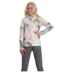 Obermeyer Girls Banff 1/4 Zip -Obermeyer Sales Store fw2324 obermeyer banffquarterzip crystalaurora 1