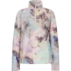 Obermeyer Girls Banff 1/4 Zip -Obermeyer Sales Store fw2324 obermeyer banffquarterzip crystalaurora 3