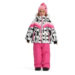 Obermeyer Toddler Girls Cara Mia Jacket W/Faux Fur -Obermeyer Sales Store fw2324 obermeyer girlscaramiajacketfauxfur blockparty 3