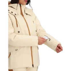 Obermeyer Meribel Down Jacket - Women's -Obermeyer Sales Store fw2324 obermeyer womensmeribeldownjacket sandbar 3