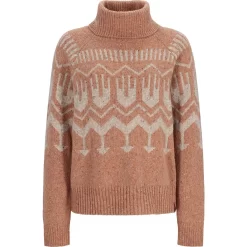 Obermeyer Willow Turtleneck Sweater - Women's -Obermeyer Sales Store fw2324 obermeyer womenswillowturtlenecksweater brownsugar 4