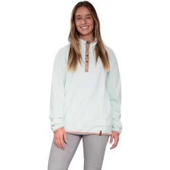 Obermeyer Women's Boulder Fleece -Obermeyer Sales Store fw23 obermeyer boulderfleece seaglass