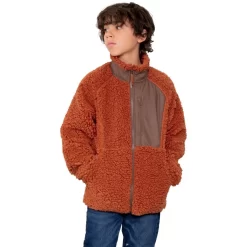 Obermeyer Teen Boys TB Landry Sherpa Jacket -Obermeyer Sales Store fw23 obermeyer boystblandrysherpajacket terracotta