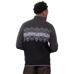 Obermeyer Men's Brady ½ Zip Sweater -Obermeyer Sales Store fw23 obermeyer mensbradyhalfzipsweater coal 2