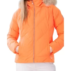 Obermeyer Women's Bombshell Jacket -Obermeyer Sales Store fw23 obermeyer womensbombshelljacket cantaloupe 3