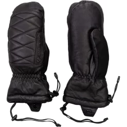 Obermeyer Women's Leather Down Mitten 5 Obermeyer Women's Leather Down Mitten -Obermeyer Sales Store fw23 obermeyer womensleatherdownmitten black